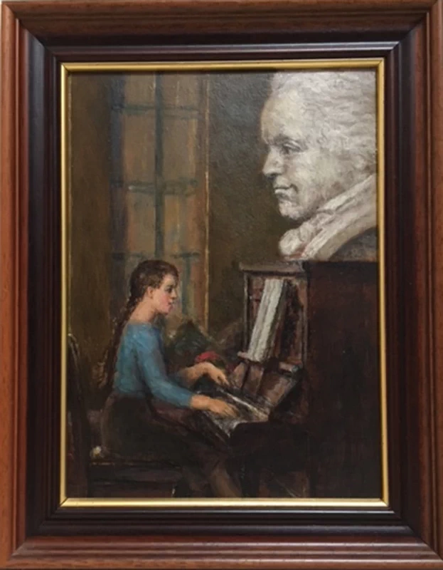 Beethoven aggrotta la fronte per come suona Theo la figlia